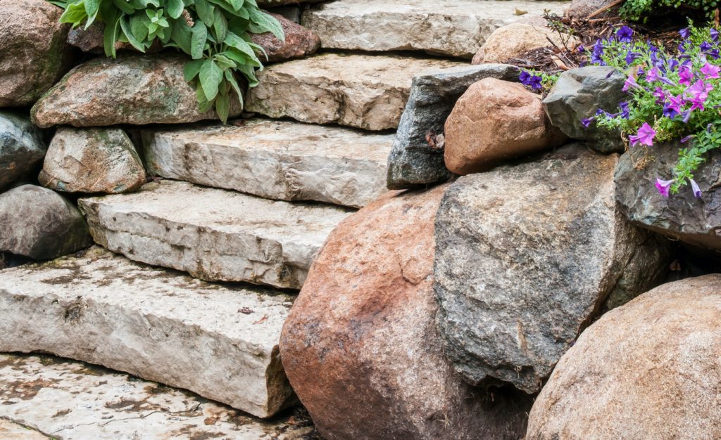 Raise your game with natural stone steps