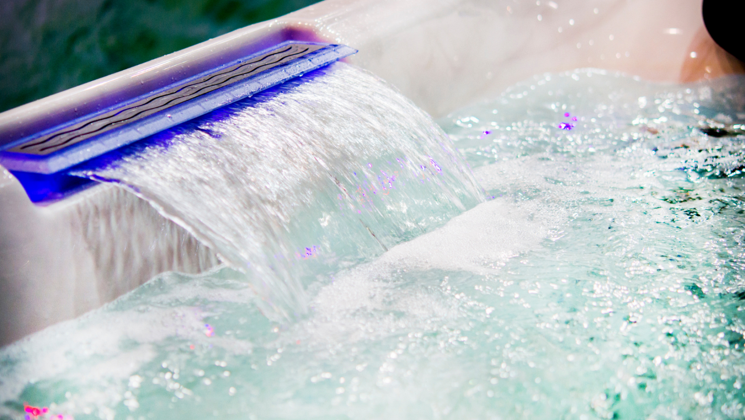 hot tub waterfall